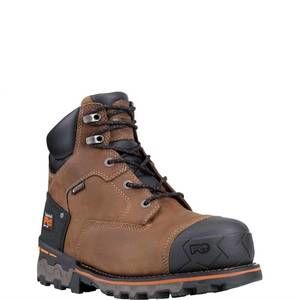 NEW TIMBERLAND men's boondock work boot in brownd oiled